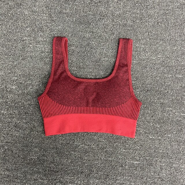 Bra and Leggings Suit Women yoga top Gym Set yoga Clothes Seamless Workout Fitness Sportswear Fitness Suit