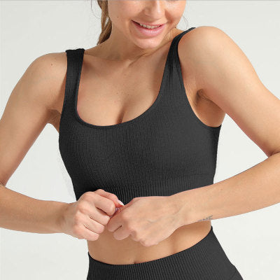 Women Fitness Sport Suit Yoga Set Workout Clothes Female Seamless Sportswear Woman Sports Bras Running Legging Gym Suits